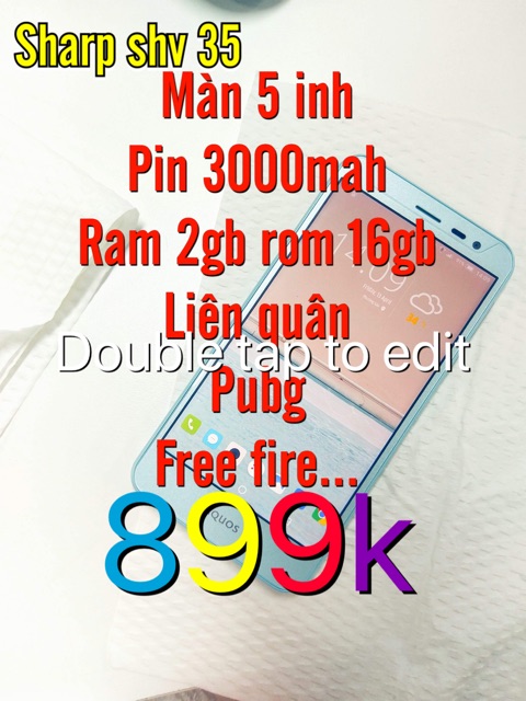 [Mã ELC2C10 giảm 7% đơn 500K] Điện thoại Nhật Sharp shv35 like new. Giá rẻ cấu hình cao