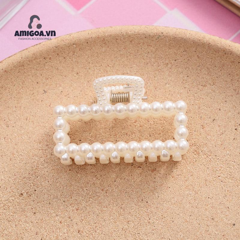 ✨✨ Kẹp Tóc Hình Nơ Đính Ngọc Trai Bằng Hợp Kim Thời Trang