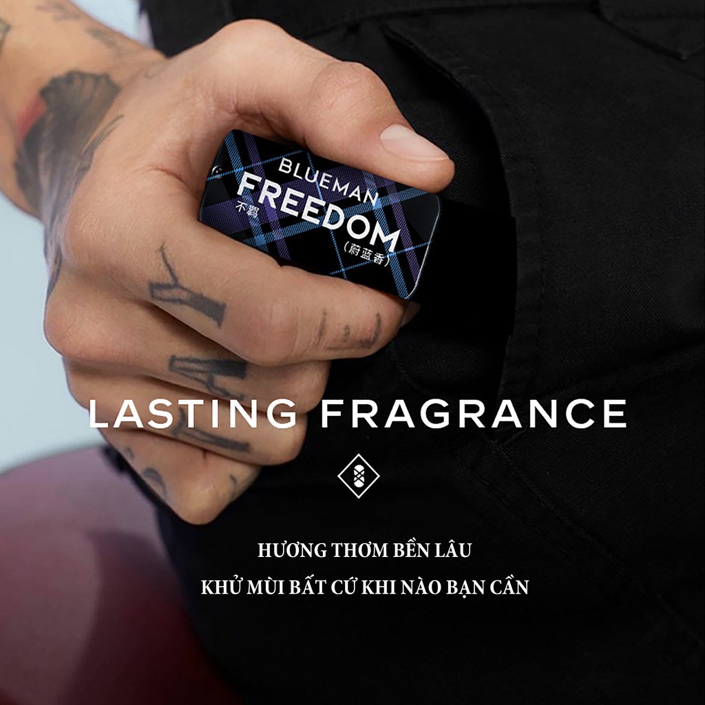  [Freeship] Nước Hoa Khô Dạng Sáp Cho Nam BLUEMAN Hương Thơm Lâu 10g | BigBuy360 - bigbuy360.vn