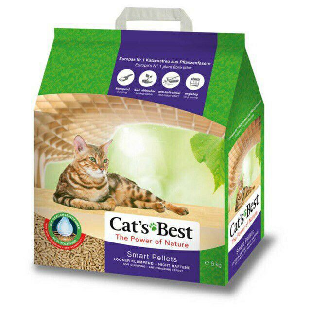 [CÁT HỮU CƠ TÚI LỚN] Cát hữu cơ cho mèo lông dài Cat’s Best Smart Pellets 10l