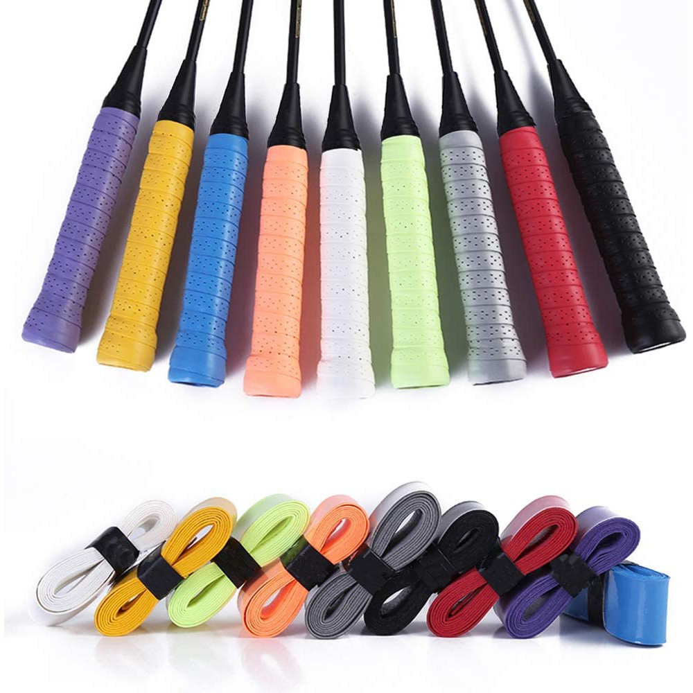 1 Cuộn Băng Quấn Tay Cầm Vợt Cầu Lông / Tennis Bằng Pu Thấm Hút Chống Trượt