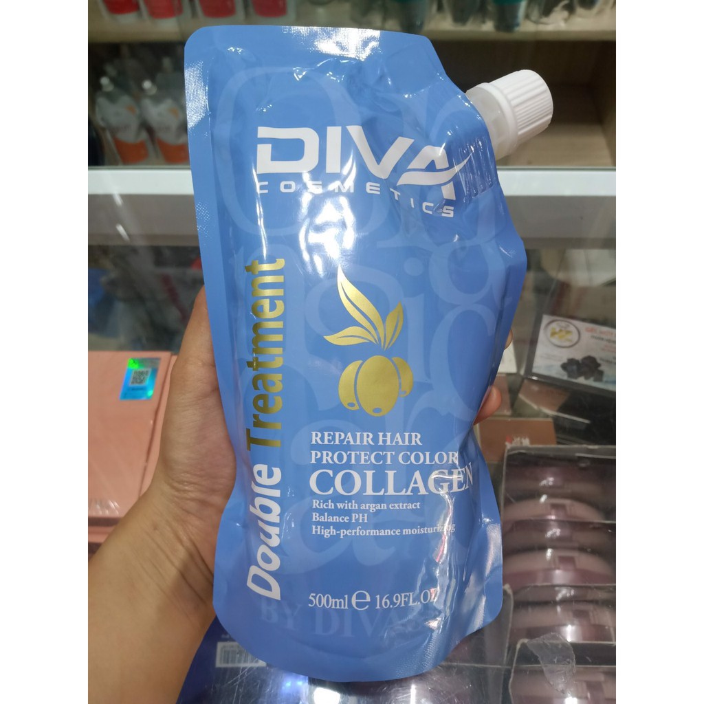 HẤP DẦU PHỤC HỒI COLLAGEN SIÊU MỀM MƯỢT DIVA 500ML