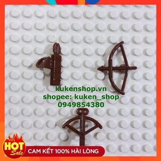 Đồ Chơi COMBO 10 Vũ Khí Cung Tên Giỏ Tên Nỏ NO.397 - Phụ Kiện MOC Trung Cổ