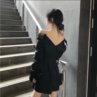 (R34-có sẵn) Đầm Ulzzang mặc được 2 kiểu hàng freesize( có ảnh thật)