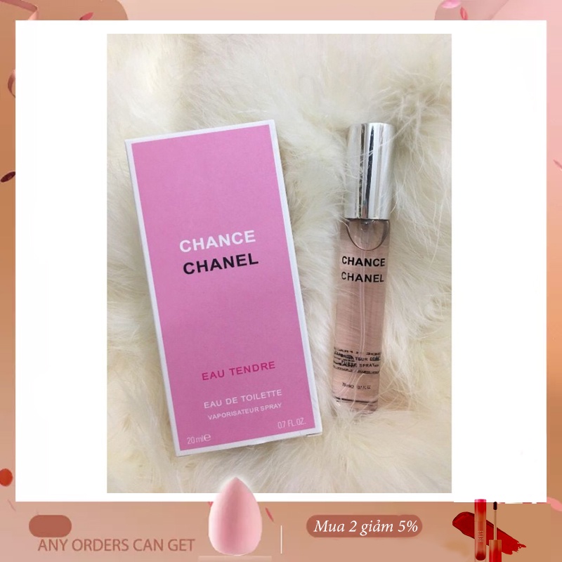 Mẫu Thử Nước Hoa Nữ Vial Chanel Chance Eau Tendre EDT 2ml Nhẹ Nhàng Nữ Tính