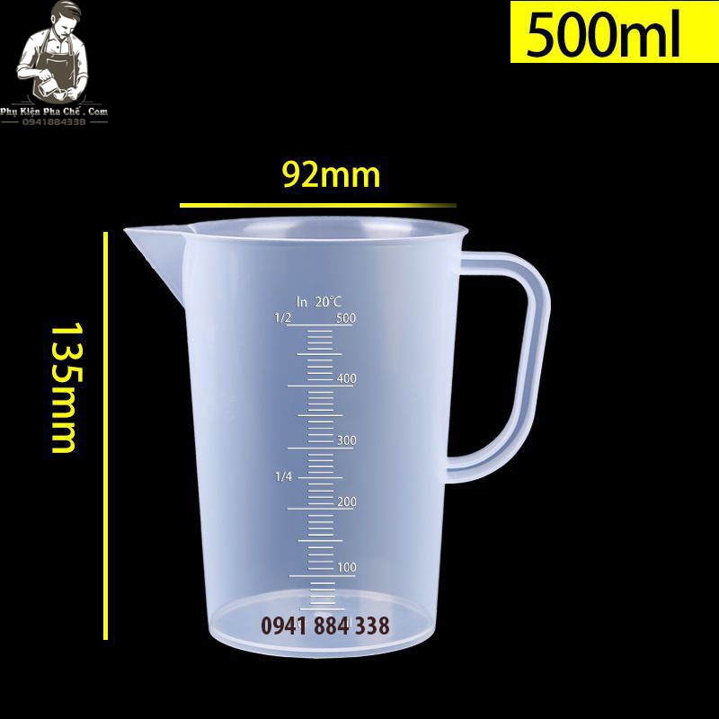 Ca Đong 500ml - Ca Nhựa 500ml