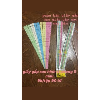 GIẤY GẤP SAO HÌNH LÁ PHONG
