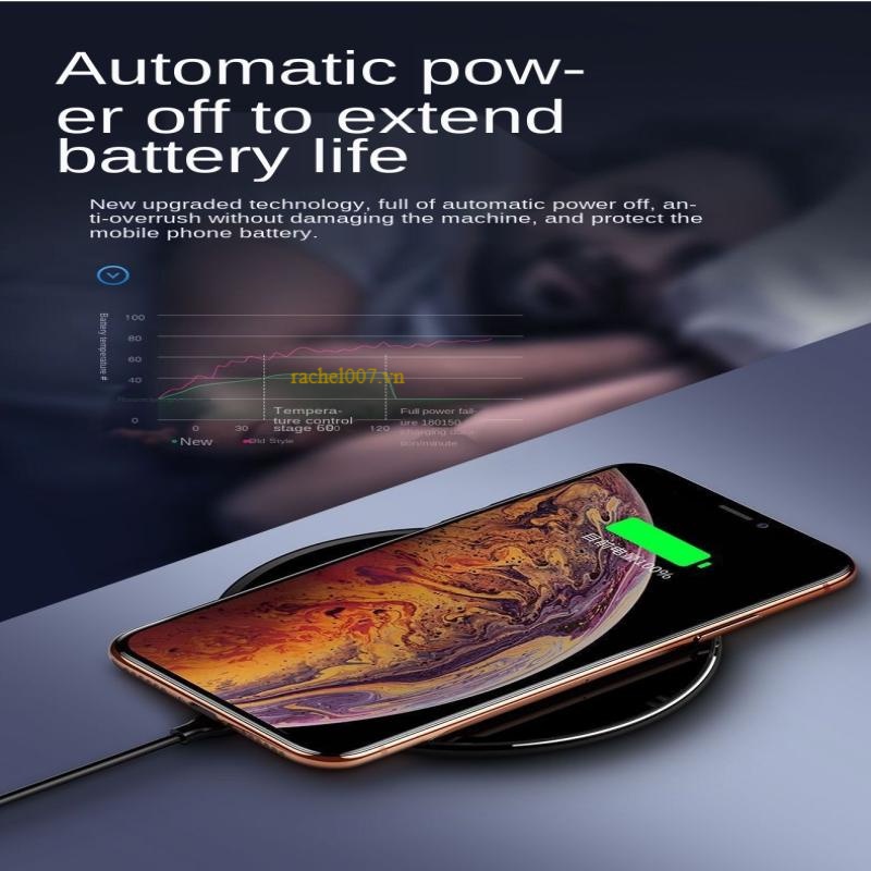 15W mobile phone wireless charger, wireless fast charging, mirror aluminum alloy acrylic, QI 10W wireless charging, suitable for iphone, samsung, xiaomi, oppo, wireless charging pad