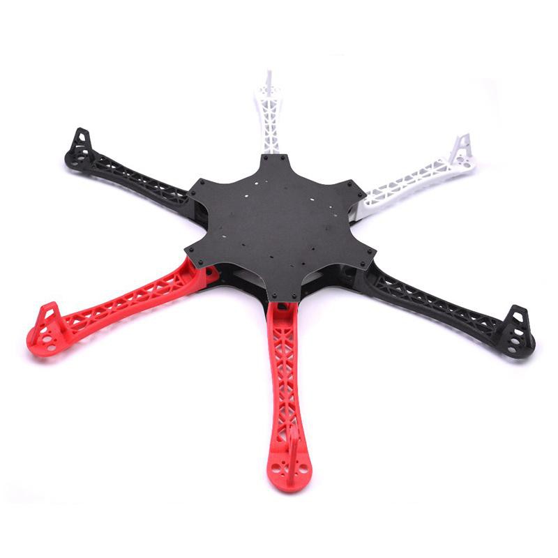 Frame HJ550 Hexacopter (nhựa bao đập) tích hợp board nguồn chung (MU098) - Luân Air Models