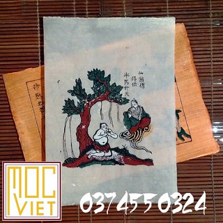 Tranh đông hồ Từ thức gặp tiên