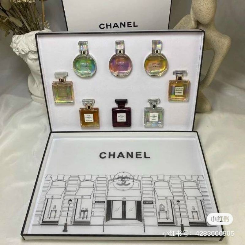 SÉT NƯỚC HOA MINI CHA.NEL HỘP 8 CHAI X 7,5 ML