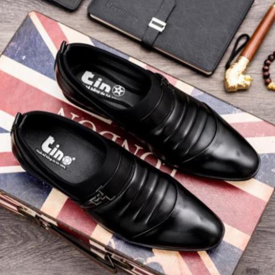 [Sale 3/3] Giày công sở Tino mũi nhọn Simple Monk Strap CS22 Sale 11 ' > : . = :