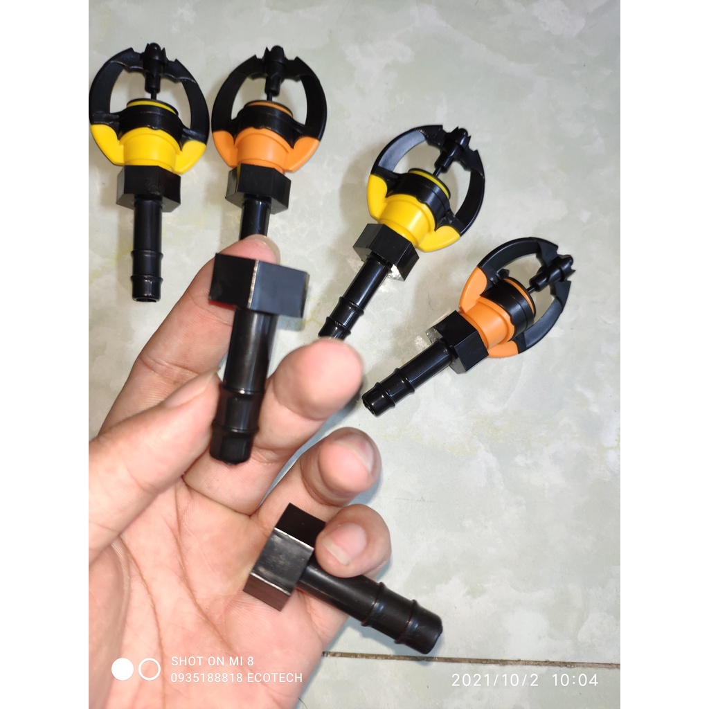 Béc tưới phun mưa SD9000 không bù áp-30-60-90l/h điều chỉnh bán kính, chống côn trùng