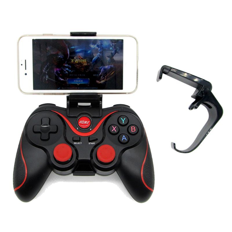 Cần điều khiển bluetooth để chơi game không dây có dây cáp sạc cổng USB