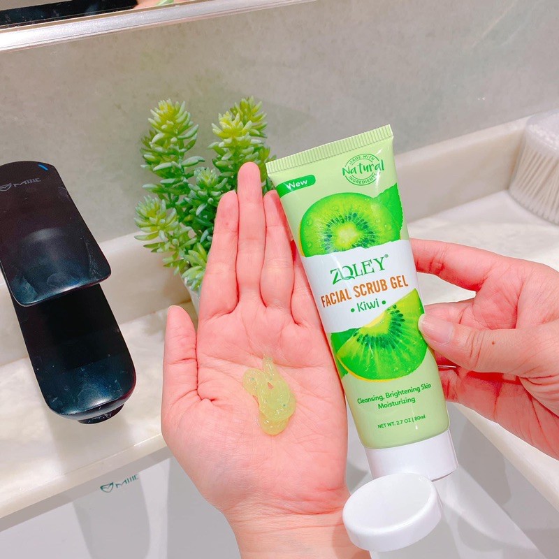 Tẩy tế bào chết KIWI FACIAL SCRUB GEL ZOLEY 80ml.[CHÍNH HÃNG]