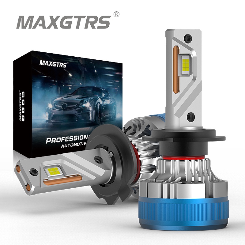 Bộ 2 bóng đèn Led MAXGTRS 55W H7 H4 Hi/Lo H8 H11 9005 Hb3 9006 Hb4 6500KH27/880 H1 H3 H27/881 PSX26W P13W H16Eu PSX24W