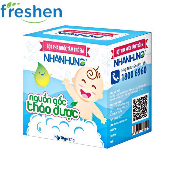 BỘT TẮM TRẺ EM NHÂN HƯNG