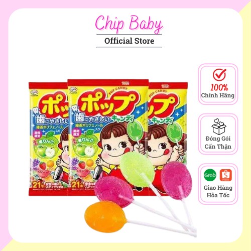 FUJIYA- Kẹo mút vị trái cây ( túi 21 cái )