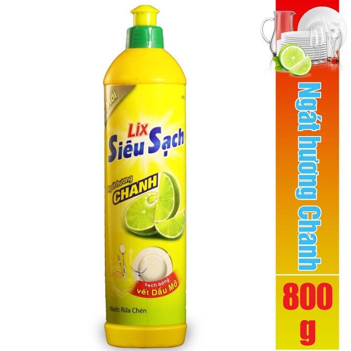 Combo 13 -Nước giặt Lix đậm đặc hương hoa 2Kg + Nước lau sàn hương nắng hạ 1L + Nước rửa chén siêu sạch hương chanh 800g