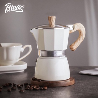Bình pha cà phê nhỏ giọt moka BINCOO có tay cầm gỗ 150ml/ 300ml tiện lợi