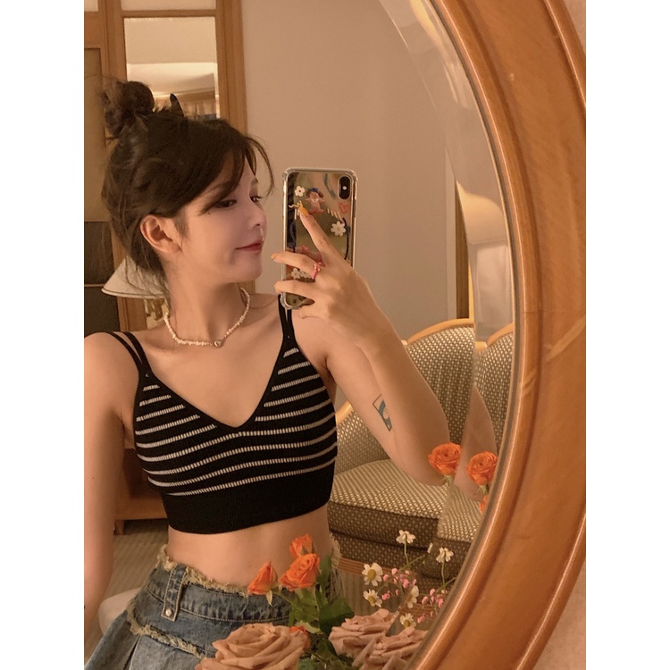 Áo lót ngực bra đệm mỏng chất gân tăm co dãn cổ V sexy DORIS 831