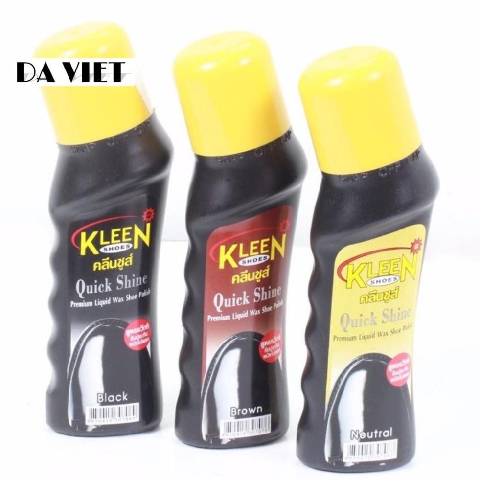 Xi Đánh Bóng Chính Hãng KLEEN Nhập Khẩu Thái Lan Dạng Nước 75ml Làm Mềm, Bóng Da Siêu Nhanh