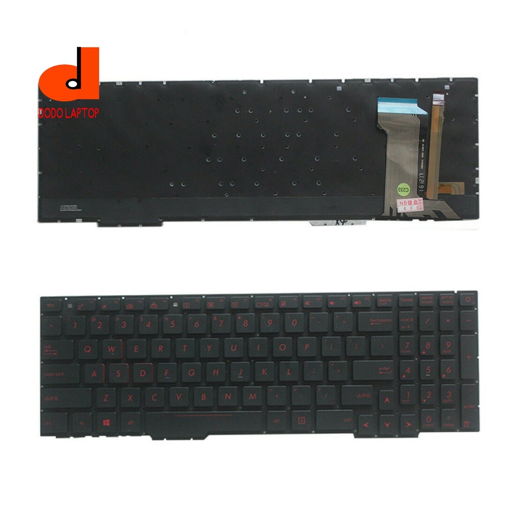 Bàn phím Laptop ASUS GL553 - Rog GL553 ZX553 FX753 ZX73 FZ53, Us keyboard