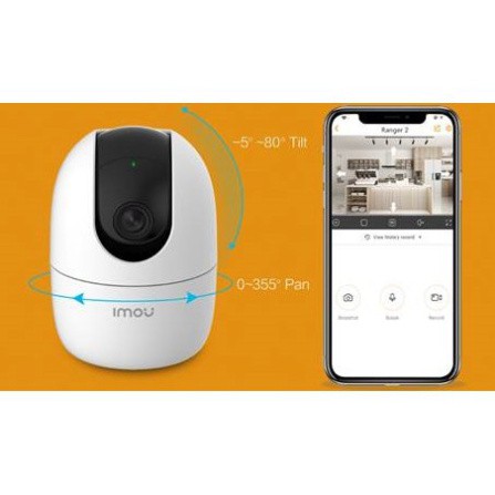 Camera IP 2M 4M WIFI  IMOU Ranger2 A42P-B  A22EP  Trong Nhà Còi Hú Báo Động Độ nét cao 1080P FullHD C22EP F22p