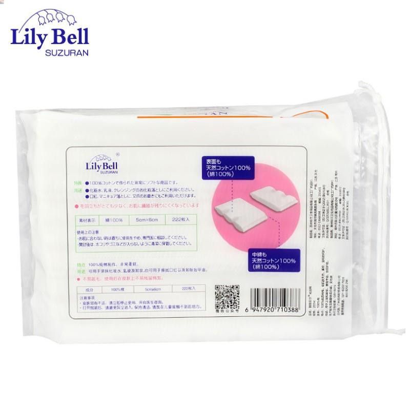 Bông tẩy trang Lily Bell 222 miếng  SX | WebRaoVat - webraovat.net.vn