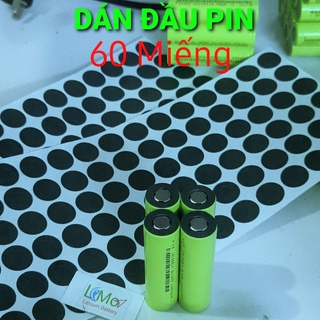 Combo 60 Miếng dán đầu pin. Dùng dán bảo vệ chống chập chạm cực dương pin 18650 trước khi đóng thành khối pin - LIMO