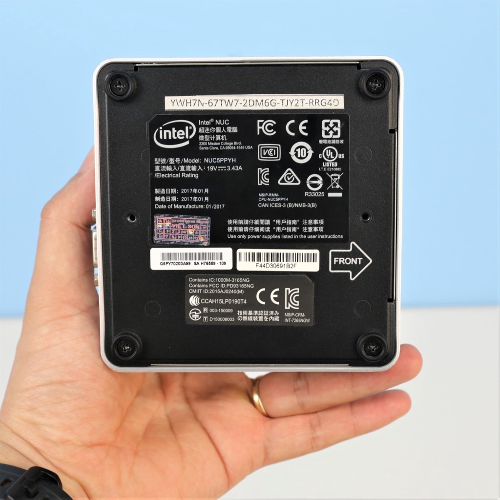 Máy Cũ Tính PC NUC NUC5PPYH Intel Pentium N3700 / NUC6CAY Celeron J3455 RAM 8GB SSD 128GB Cho văn phòng &amp; Shop TMĐT