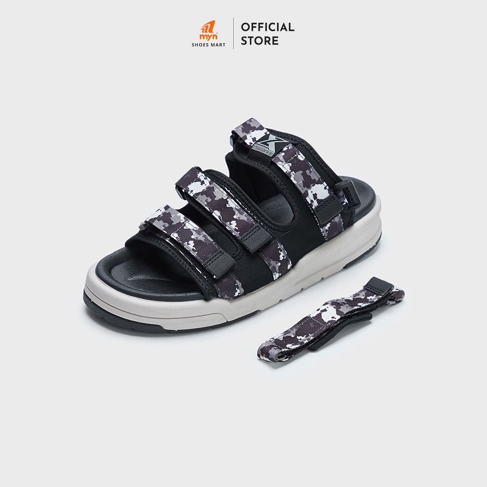 Sandal ZX 3121 họa tiết Black Camo Unisex tháo được quai, đế EVA cao cấp chống mòn, chống trơn trượt