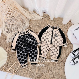 bộ dạ cá kéo khoá cho bé 9-22kg