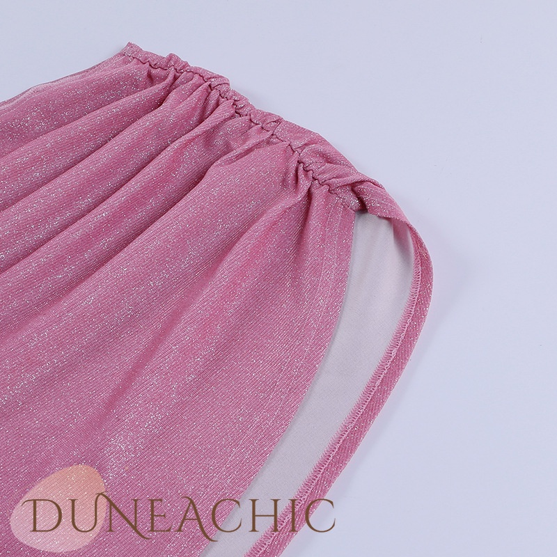 DUNEA Bộ đồ gồm áo lửng hai dây và áo yếm buộc dây quyến rũ thời trang dành cho nữ