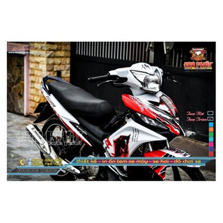 TEM TRÙM EX135 SAMURAI TRẮNG ĐỎ