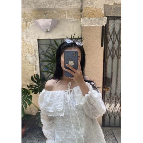 🌸🌸Áo trễ vai tơ lông bèo dài tay xinhh xỉu💯💯