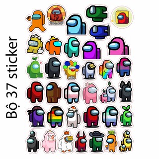 Sticker / Hình dán Game Among Us- (nhiều mẫu Random)