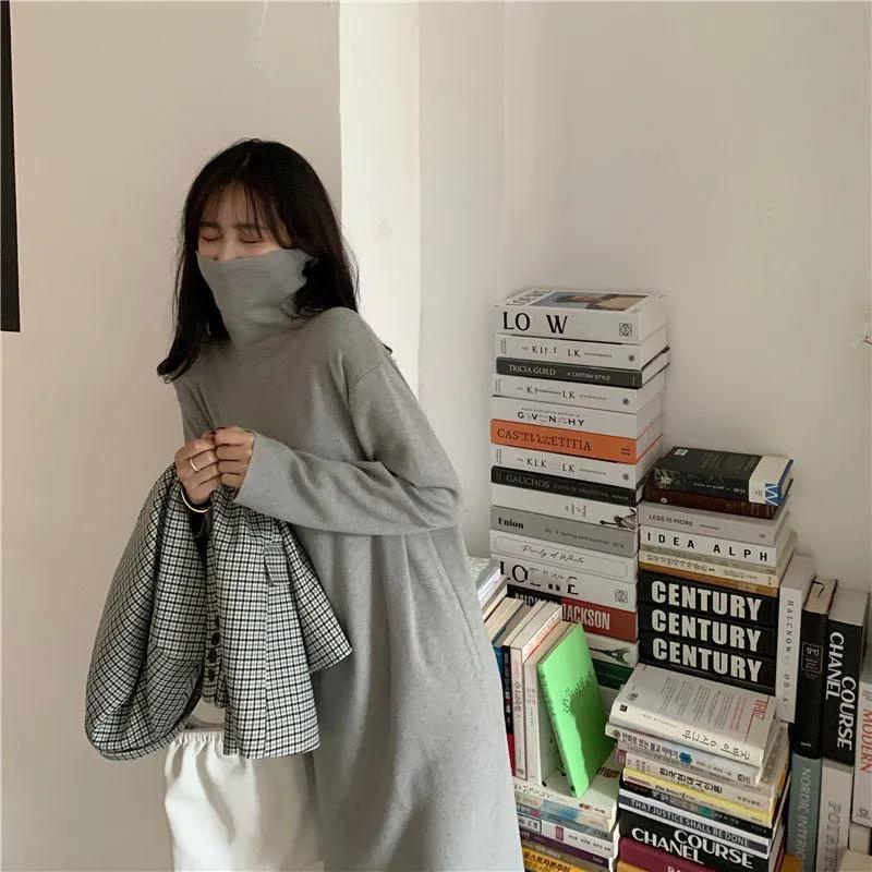 Đầm IELGY dài cổ cao giữ ấm thời trang cho nữ