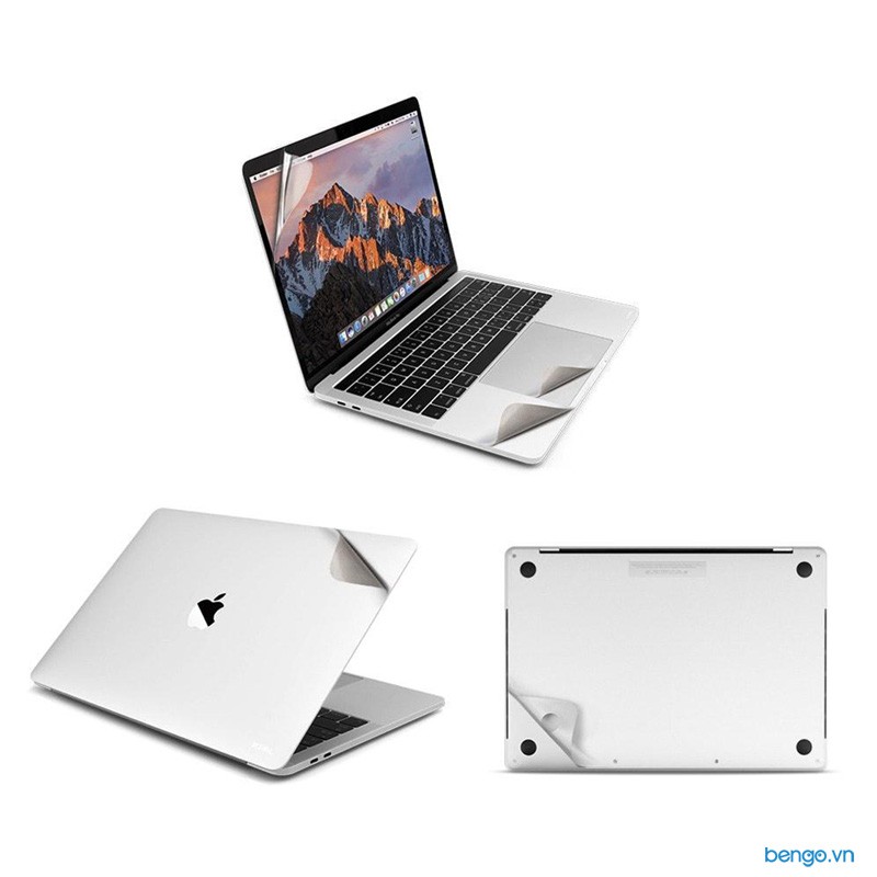 Bộ dán Full JCPAL MacGuard 5 in 1 cho Macbook Air 13''-Silver