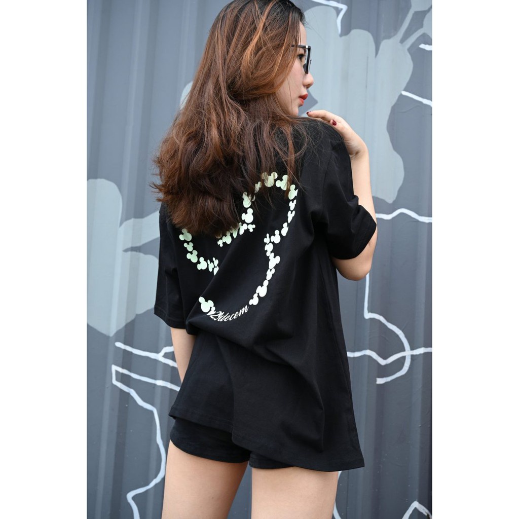 Áo Unisex Nikolas 100% Cotton Mickey Dạ Quang