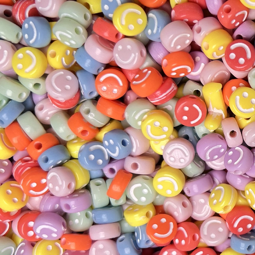 Set 100 Hạt Xâu Chuỗi 4x7mm Có In Chữ Cái Làm Trang Sức Thủ Công