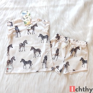 Set bộ cotton họa tiết ngựa vằn - Thời trang HM