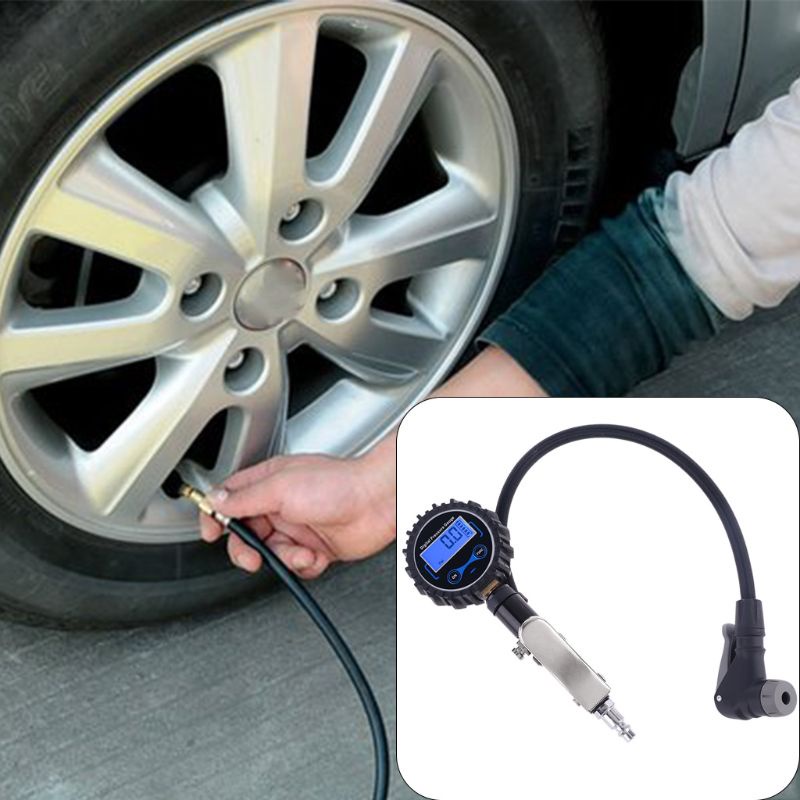 Máy Bơm Lốp Xe Kỹ Thuật Số Có Màn Hình Hiển Thị 0.5 Inch