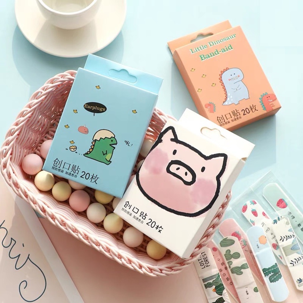 Hộp 20 băng dán vết thương cho bé, băng dán cá nhân urgo chống nước bảo vệ vết thương cho trẻ