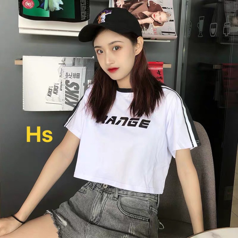 [ Mã WASTAPR giảm 10K đơn 50K] Áo Croptop áo thun bozip Viền Cổ Dễ Thương RANGE Hot Trend in 3d | BigBuy360 - bigbuy360.vn