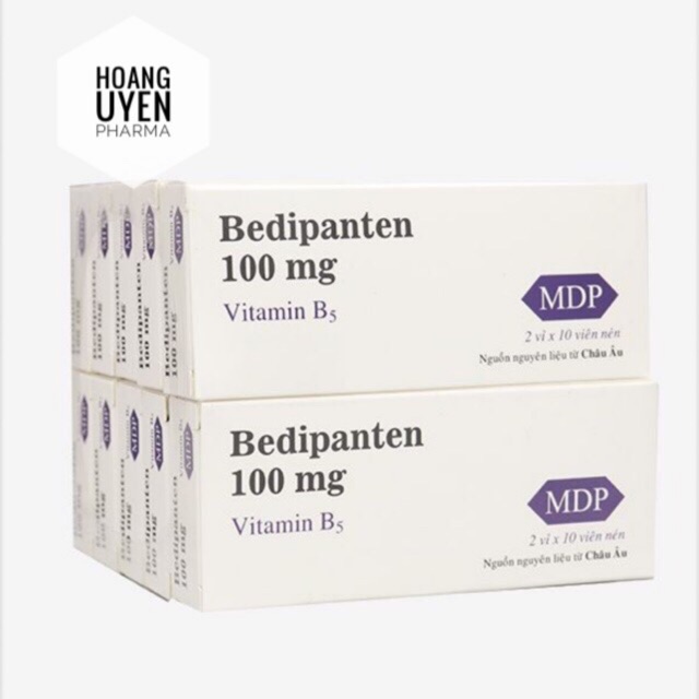 Vitamin B5 Bedipanthen 100mg MDP - Hộp 20 viên