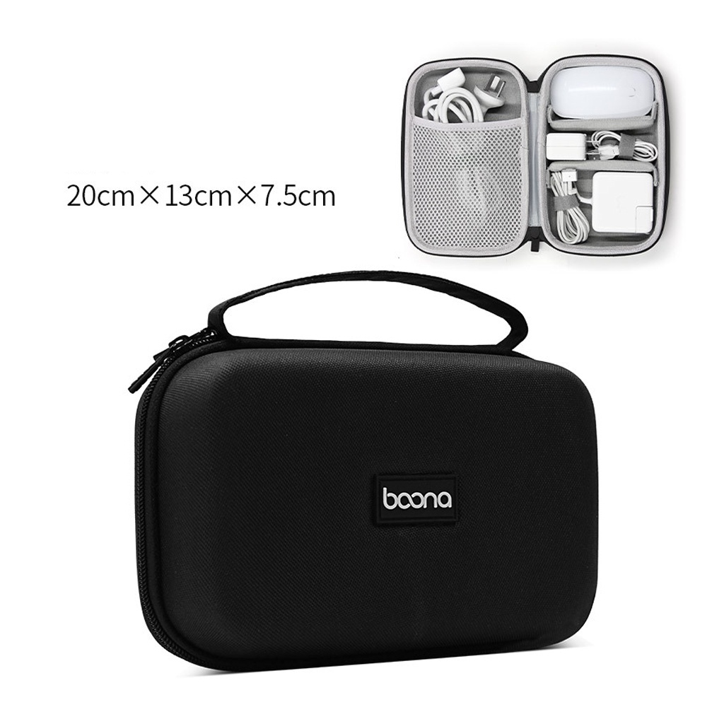 Hộp Đựng Cáp Sạc Laptop Mac Book Dáng Cứng, Túi Đựng Phụ Kiện Máy Tính, Pin Dự Phòng, Đồ Công Nghệ, Sạc Cáp, Túi Baona