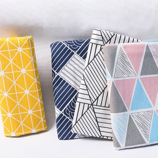 Khăn Trải Bàn Hình Chữ Nhật Bằng Cotton Linen Họa Tiết Hình Học