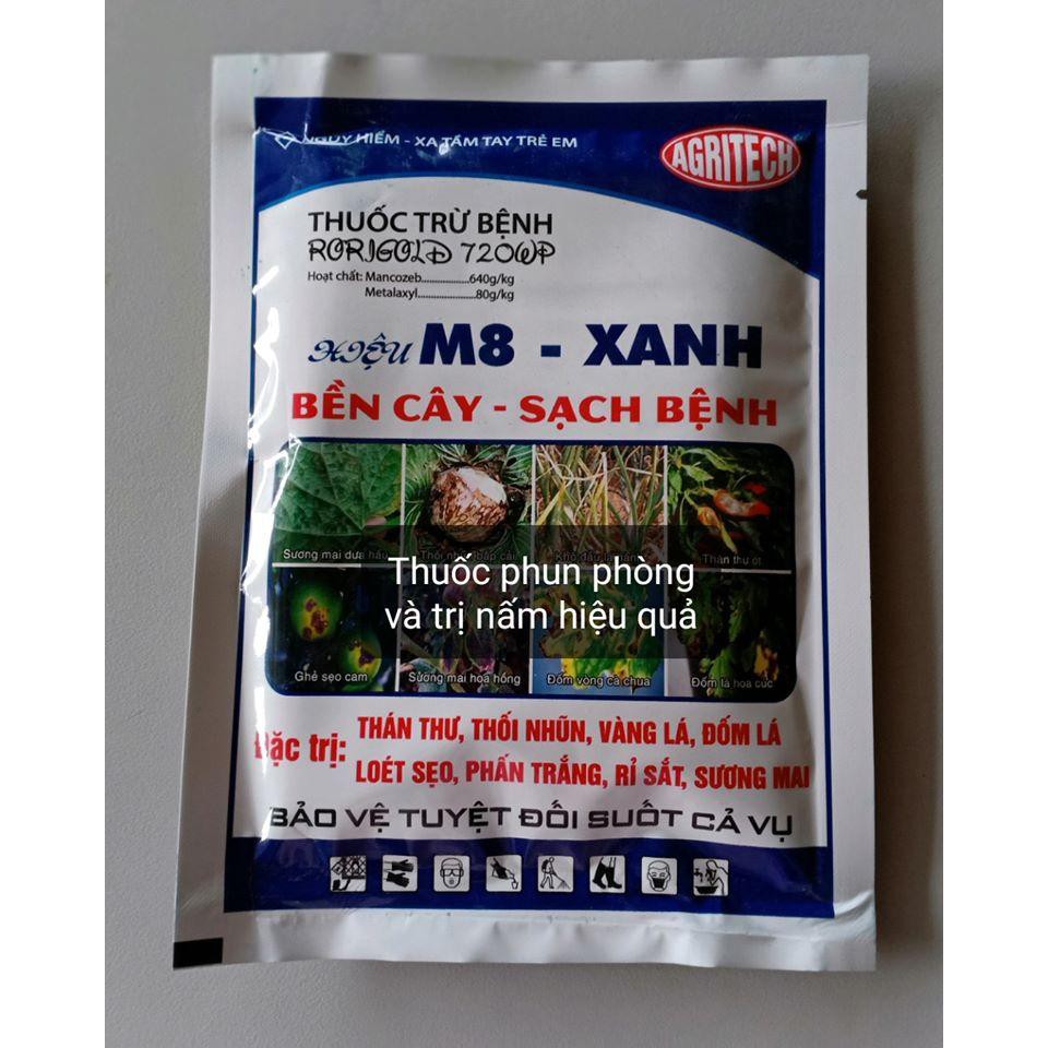 Thuốc đặc trị nấm hoa hồng M8 - xanh