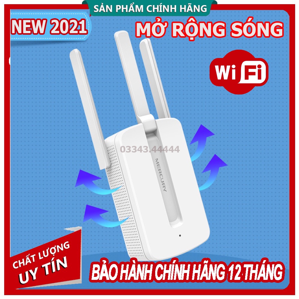 Bộ kích sóng  Mercury 3 râu cực mạnh,Xiaomi/ Mercusys/mercury Tăng Sóng Wifi,Kích Wifi , Bộ Tiếp Nối Sóng Wi-Fi